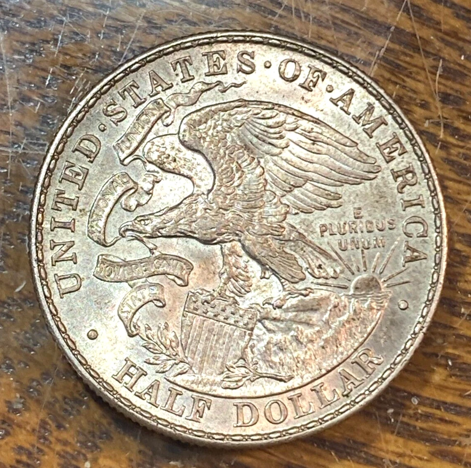 1918 Lincoln-Illinois Half Dollar Super Original Choice Uncirculated CHRC - Image 2 of 2