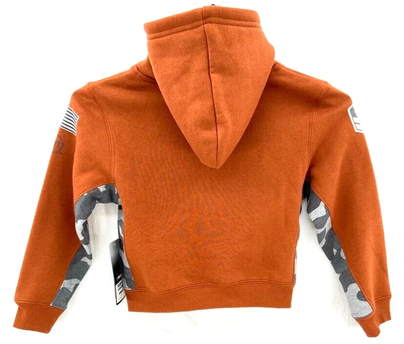 NEW Texas Longhorns Colosseum OHT Burnt Orange Camo Hoodie Sweatshirt Toddler 3T - Image 2 of 4