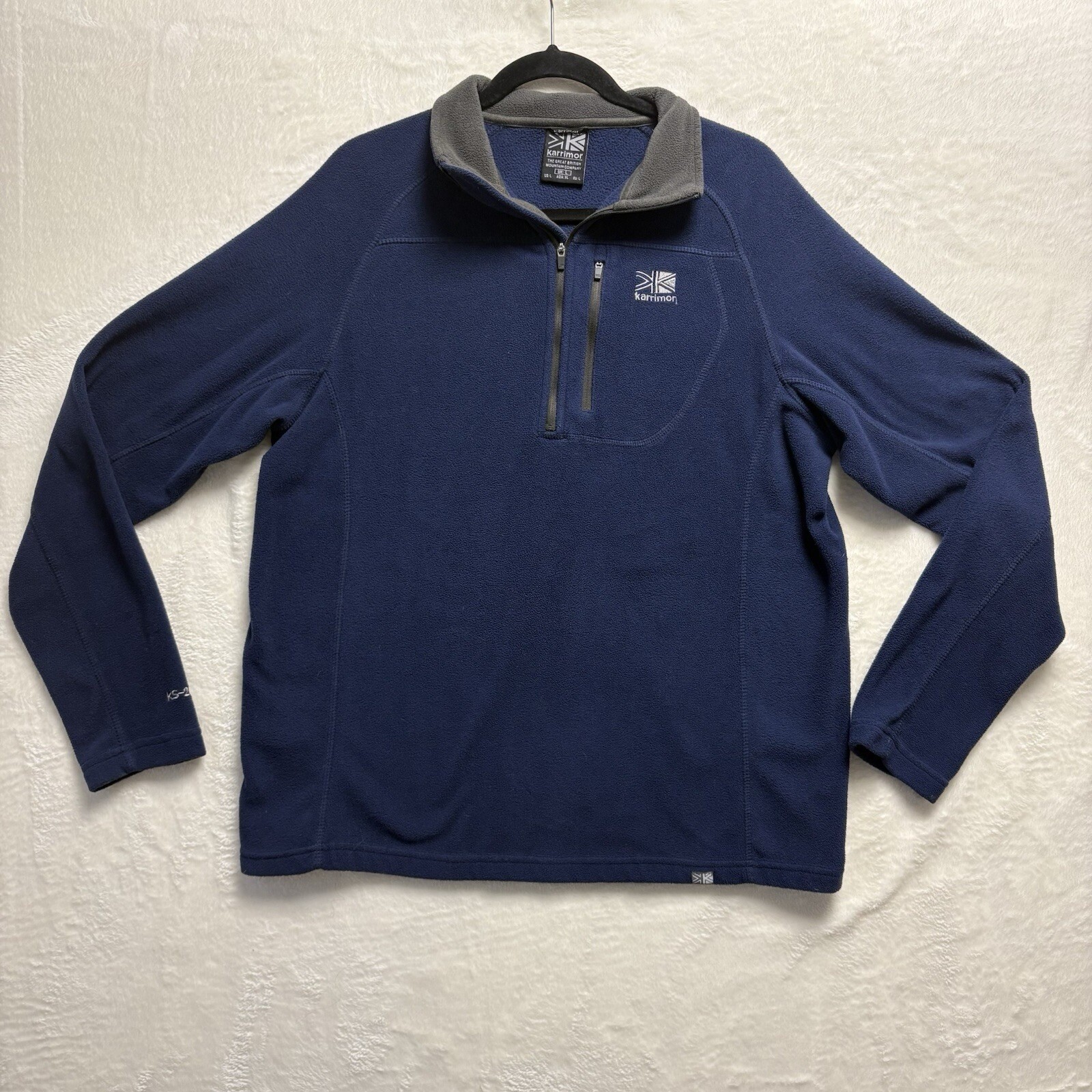 Karrimor Fleece Pullover 1/4 Zip Active Layer Outdoor Top Mens L