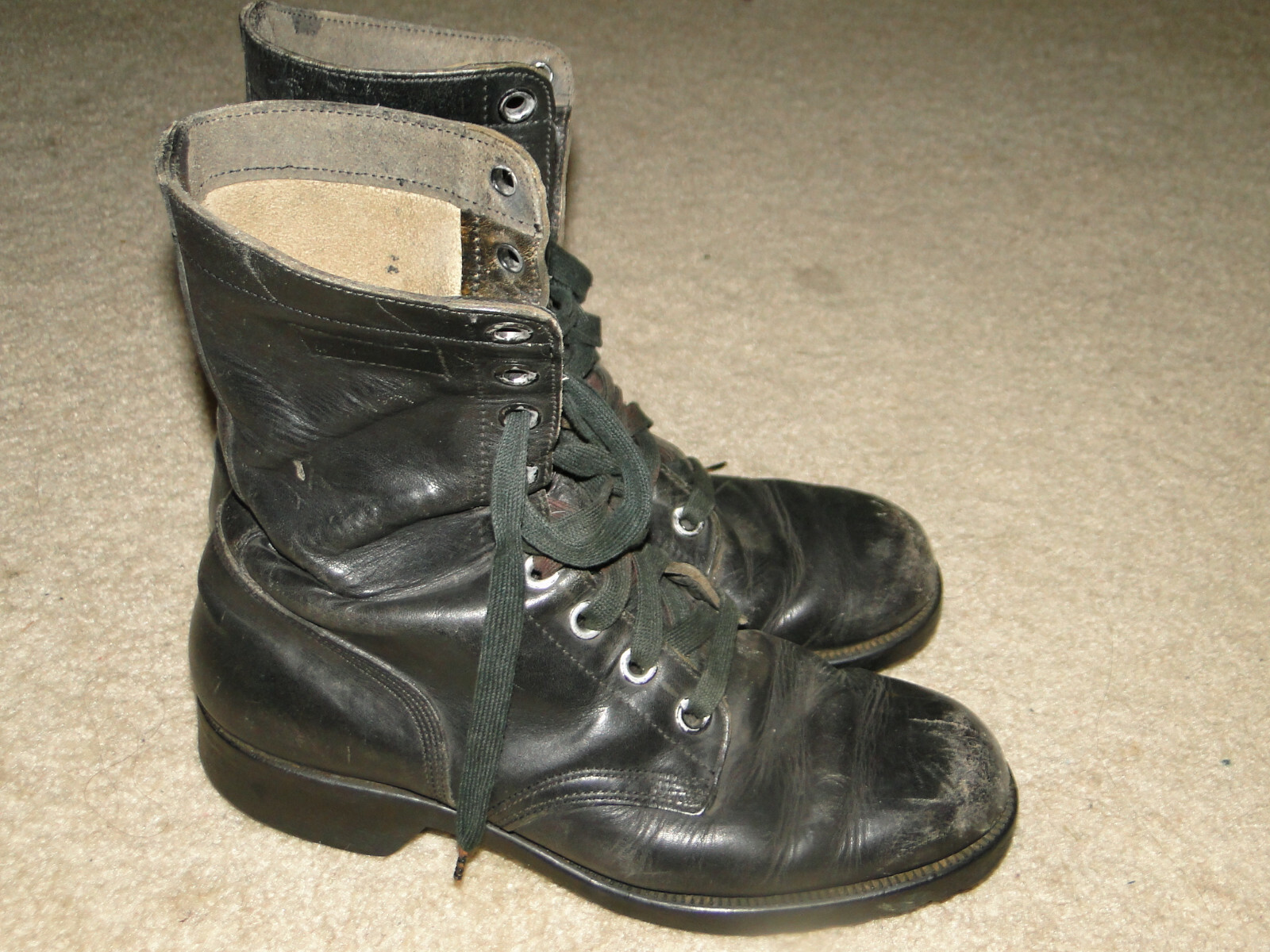 Vintage US ARMY Militaria Vietnam Leather Combat Boot Gem