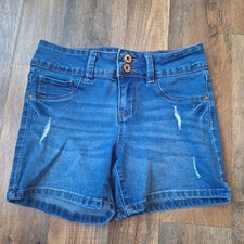 YMI Girls Size 12 Distressed Denim Shorts