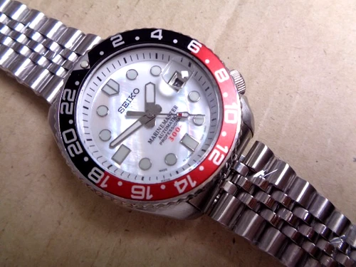 Seiko Diver Mens Watch Date Auto Marine Master MOP Dial 7002-7001 Sn. 870455