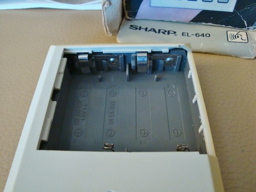 Rare Sharp EL-640 Voice Synthesized Clock & Calculator Talking Alarm Japan - Afbeelding 10 van 11
