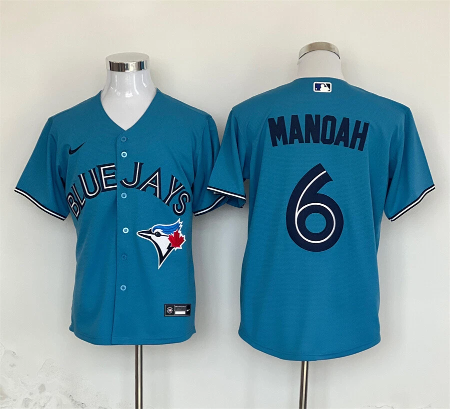 HOT Toronto Blue Jays #6 Alek Manoah Men Baseball-MLB Light Blue Jersey