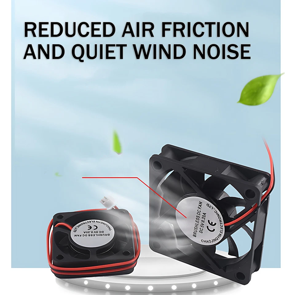 DC5V/12V/24V Silent Mini Cooler Cooling Fan for PC Computer 40 50 60 80 90 120mm - Image 4 of 4