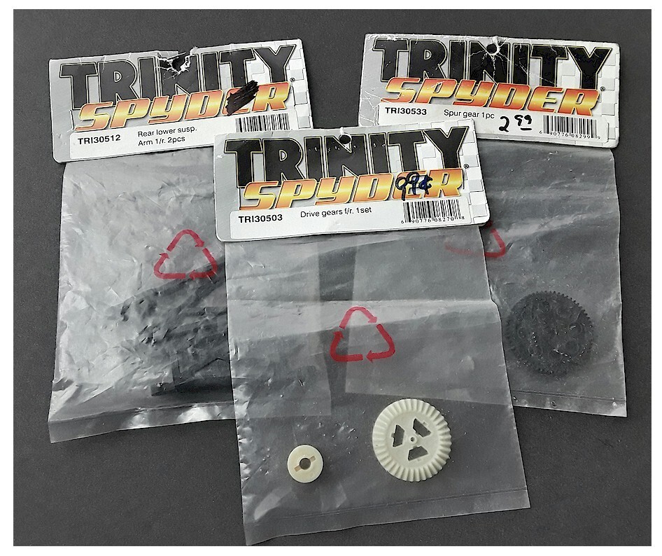 専用ページ2 Vintage RC Trinity Mini Spyder Rear Lower Suspension Arms Gears