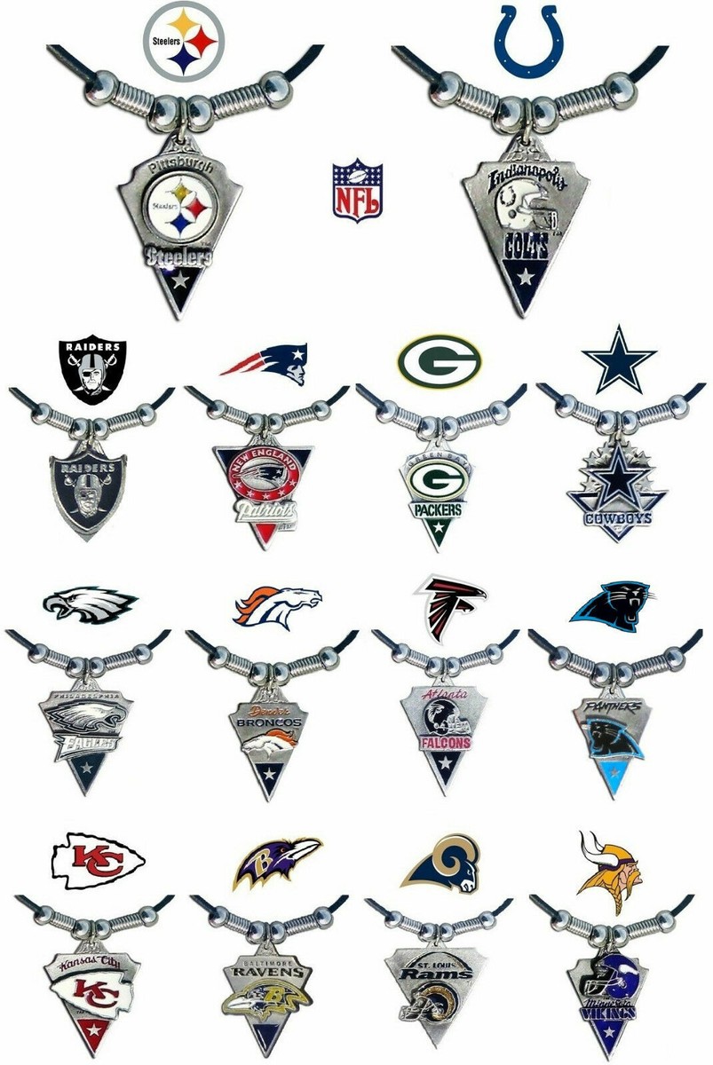 NFL Official Solid Pewter Charm Necklace 28