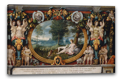 Tableau Mural Français Du XVIe Siècle - Fontainebleau - Prêt à Accrocher - Salon, Chambre, Salle à Manger