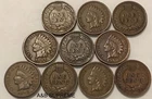 (10) Indian Head Cent Penny 1880-1909 VF-XF Very Fine-Extremely Fine Estate Lot
