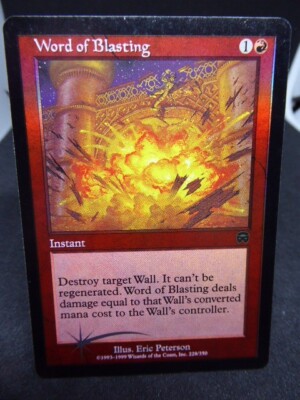 MTG Magic The Gathering- Word of Blasting Foil - 1993-1999