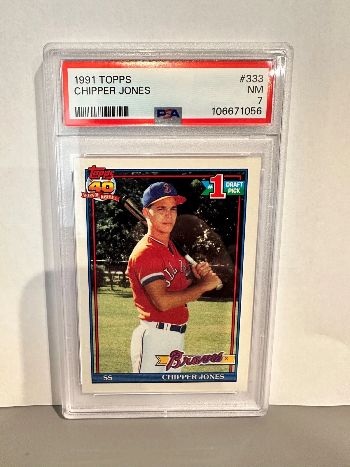 Chipper Jones trading card