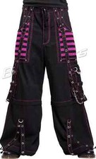 Men's Gothic Handmade Cyber Pant Trouser Short Baggy Electro Punk bondage Rave