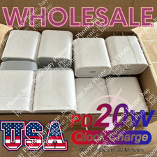 20W Fast Charger PD USB C Power Adapter For iPhone 15 14 13 12 Pro 11 8 iPad Lot