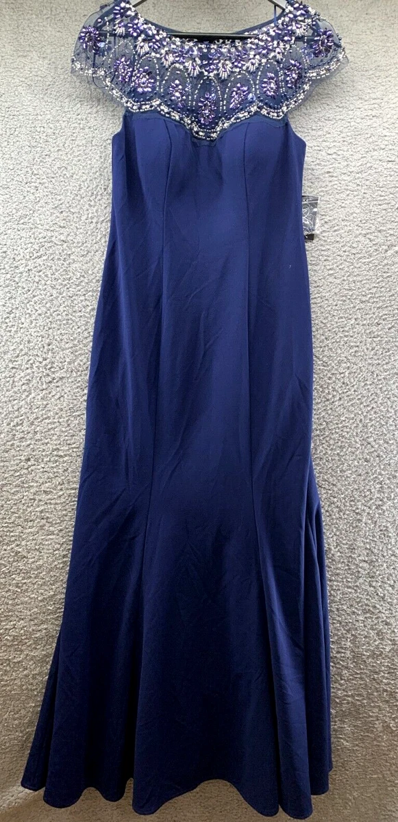 Alex evenings sales embellished lace gown