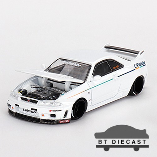 ミニカー MINI GT Nissan Skyline GT-R CHASE ! Mini GT x Kaido House 1:64 Nissan GT-R (R33) HKS V1