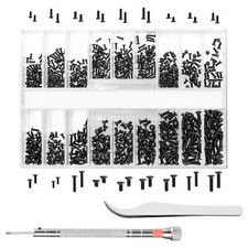 630 Pcs Tiny Micro Repair Screw Kit Eyeglass Sunglass Repair Kit with Screwdr...