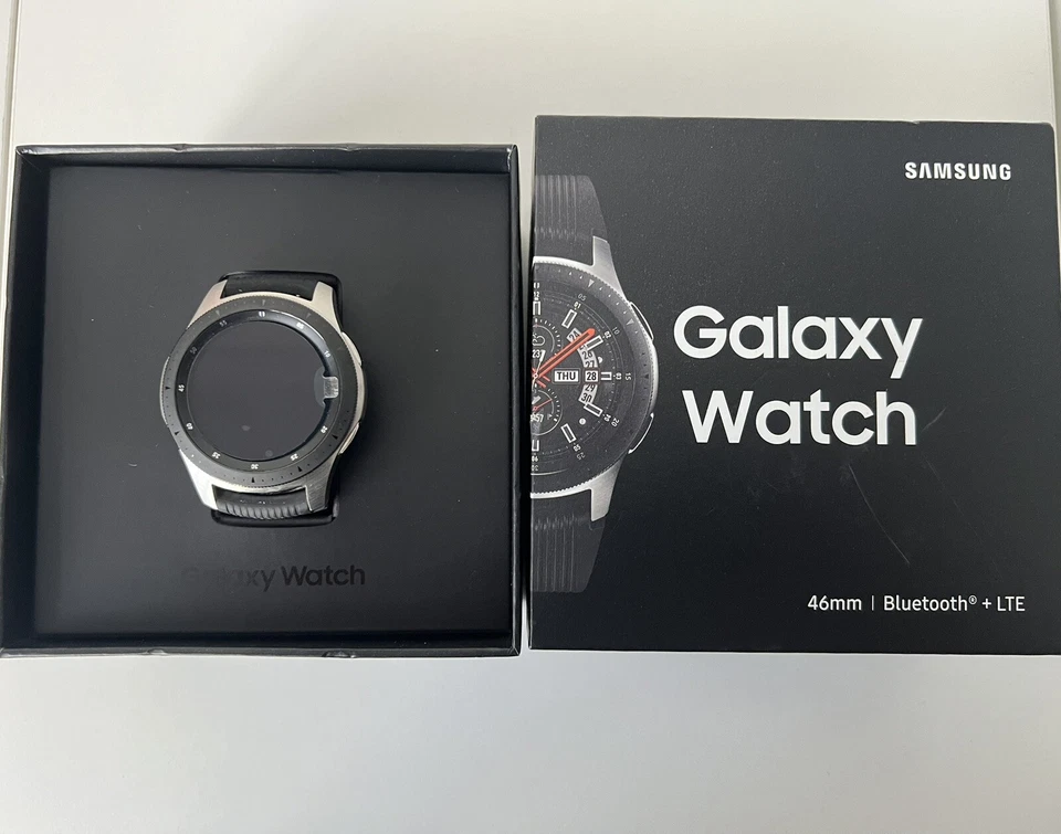 Samsung Galaxy Watch LTE 46 mm - Silver Archer STRAP PACKAGE (UK Version), photo 2 of 3
