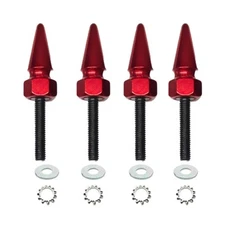 4 Blood Red | Hex Spike Windshield Bolt Kit 15+ Harley RoadGlide Wind Screen