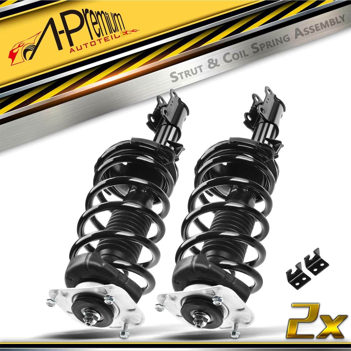 A-Premium 2x Complete Strut Coil Spring Assembly Front for A-Premium 2x Complete Strut Coil Spring Assembly Front for