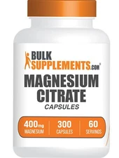 BulkSupplements.com Magnesium Citrate Capsules - Magnesium Supplement Magnesi...