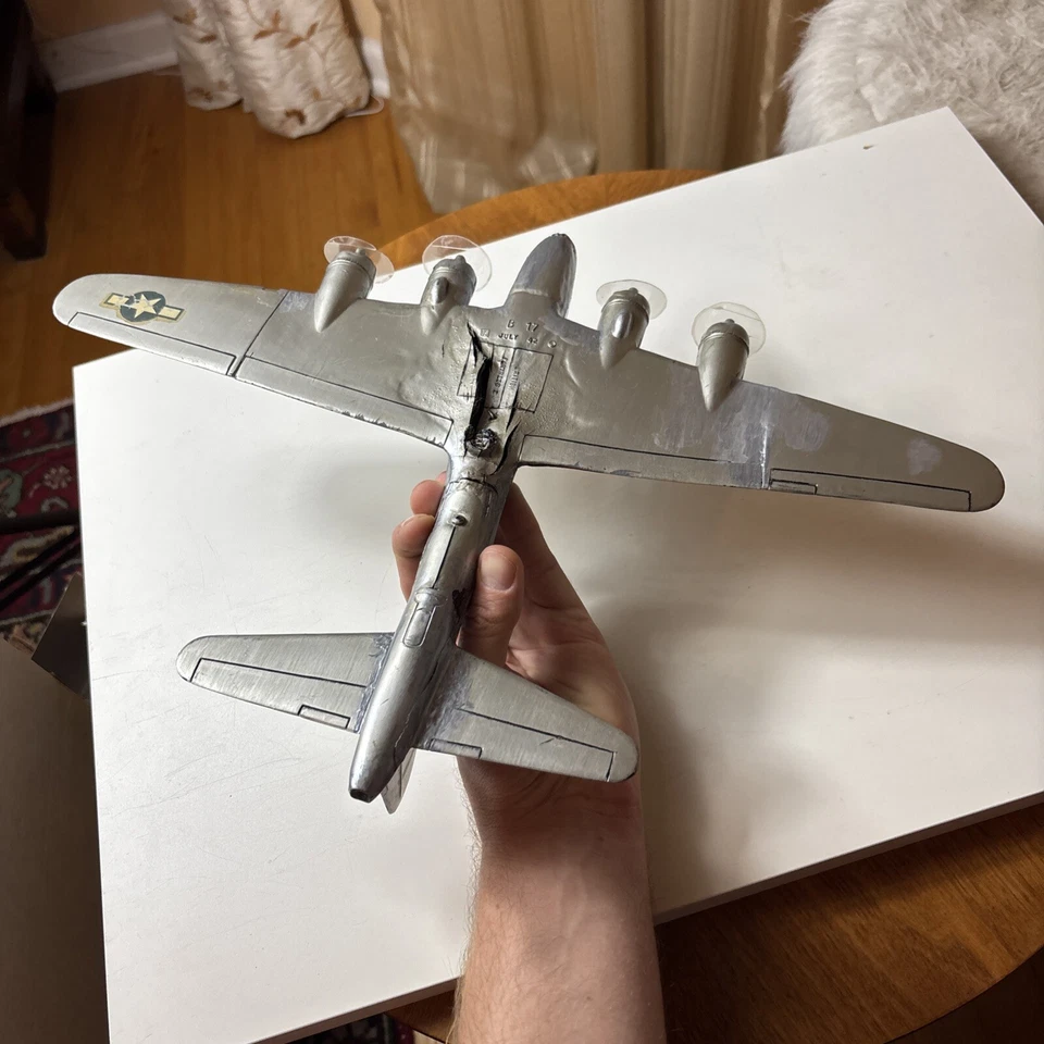 二战英国堡垒识别观察员模型飞机 B-17 1942 年 7 月损坏 — 第 3/4 张图片