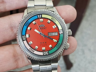 orient orange diver