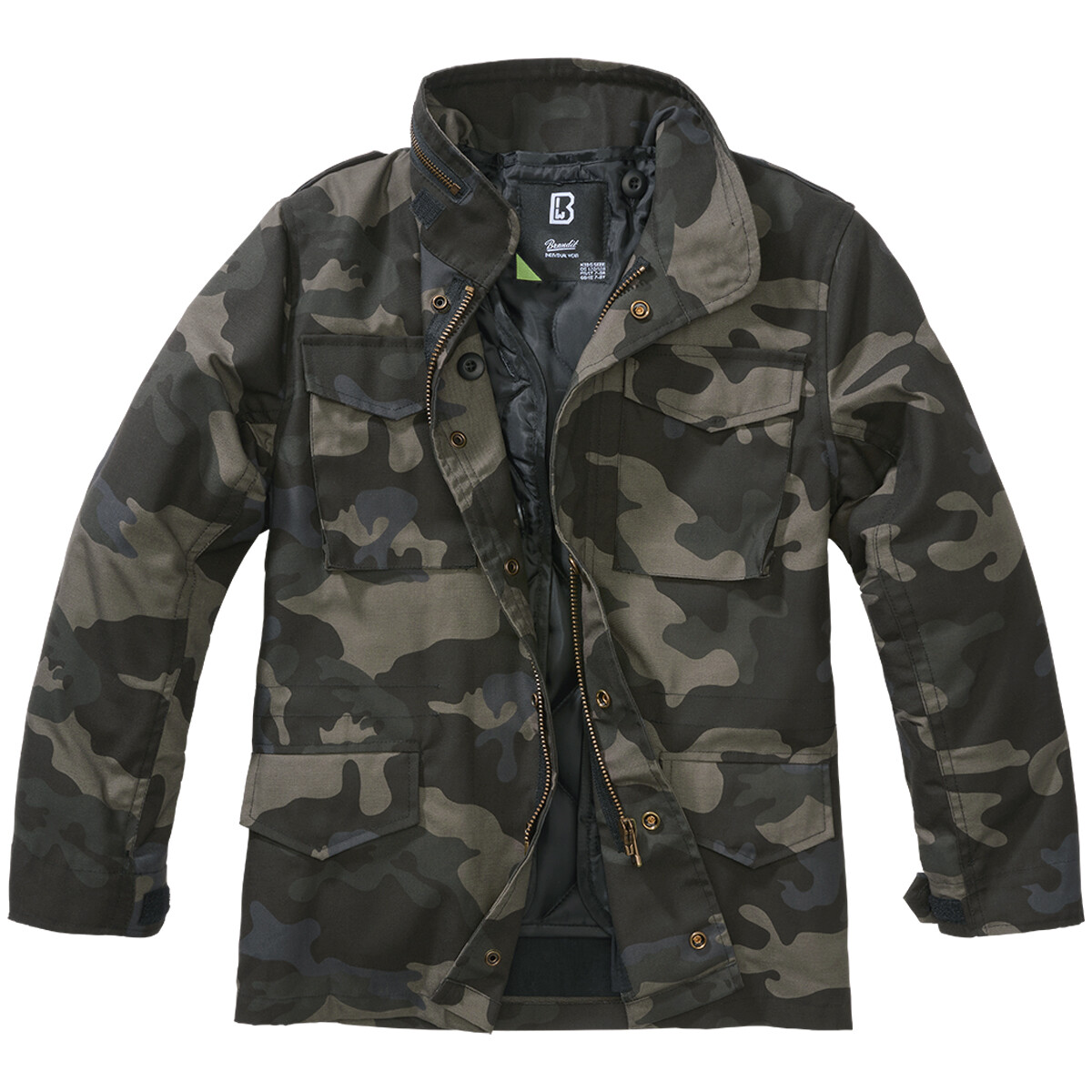 Brandit Kids M-65 Standard Jacket Field Jacket Warm Military Coat Dark Camo