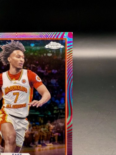 2023 Topps McDonalds A/A - Stephon Castle Aqua/Fuchsia Swirl Refractor /175 #4 - Bild 3 von 10