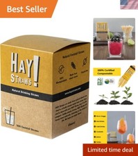 Sustainable 500ct 5" Wheat Straw Cocktail Straws - Never Soggy  Gluten-Free
