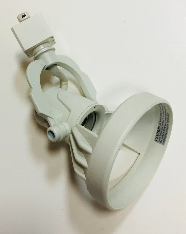 Juego de 4 cabezales-lámparas de iluminación de pista, fundido a presión (pesado) blanco, LITON LT-814; Foto 2 de 4