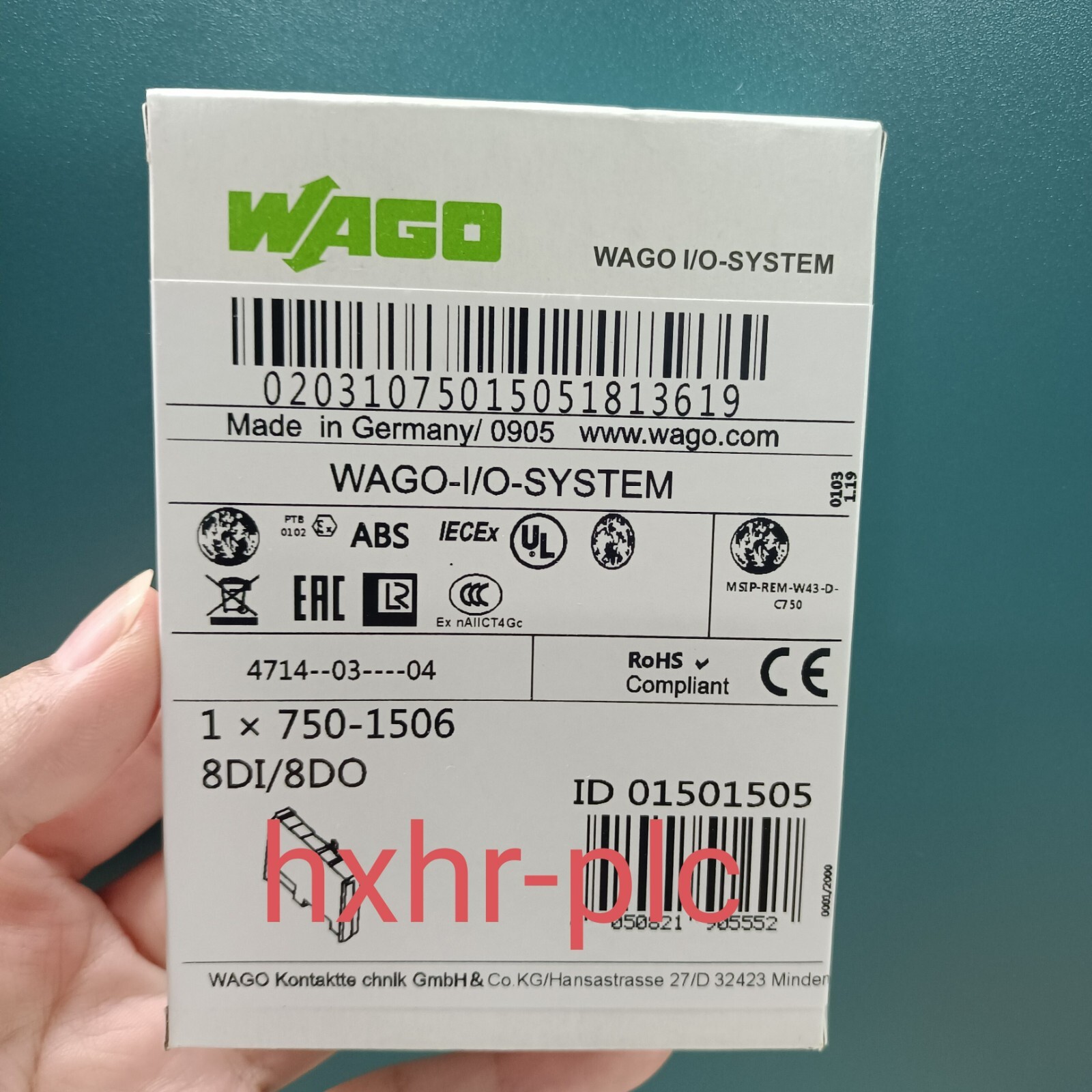 750-1506 New In Box Wago 750-1506 Buscoupler DeviceNet Module PLC ...