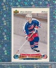 1991 Upper Deck Czech #78 BRIAN RAFALSKI Rookie USA HOF World Juniors RC 🏒