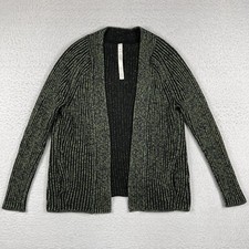 Lululemon Sweater Womens 2 Green Cardigan Wrap Cashmere Merino Cozy Casual