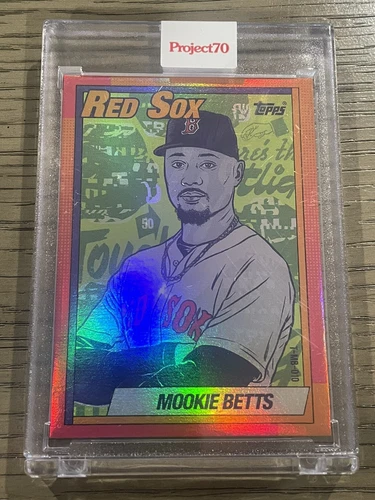 Topps Project 70 Mookie Betts by Morning Breath Rainbow Foil 58/70 Red Sox  #433