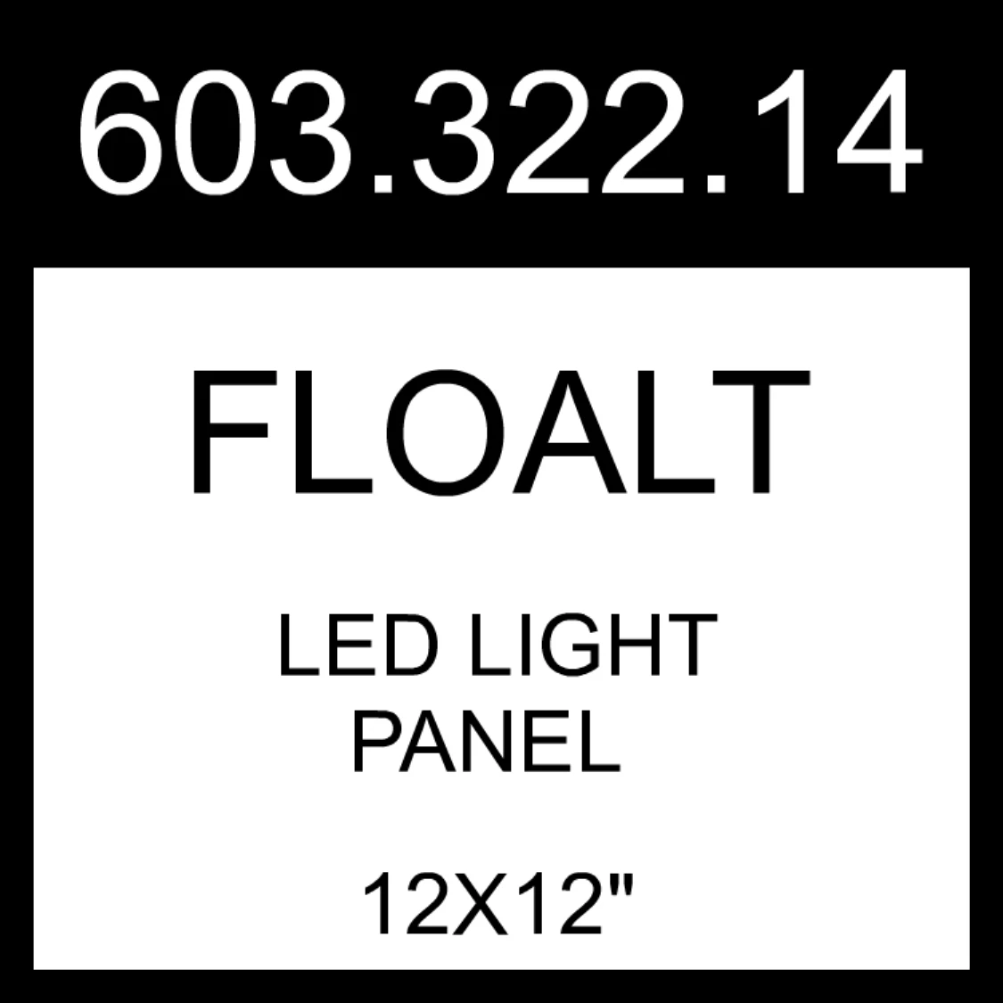 IKEA FLOALT LED Light Panel Dimmable White Spectrum 12x12