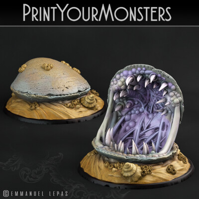 Clam mimic  (1) - 28mm scale Roleplay resin miniatures PYM