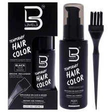 L3VEL3 Temporary Hair Color W/ Brush included for Hair & Beard- Black