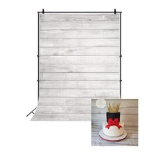 3x5ft Wood Backdrops for Photography White Wooden Board Vintage White Wood Fl...