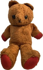Vintage Wind Up Musical 17" Teddy Bear Hand Stitched, Button Eyes Does Not Work 