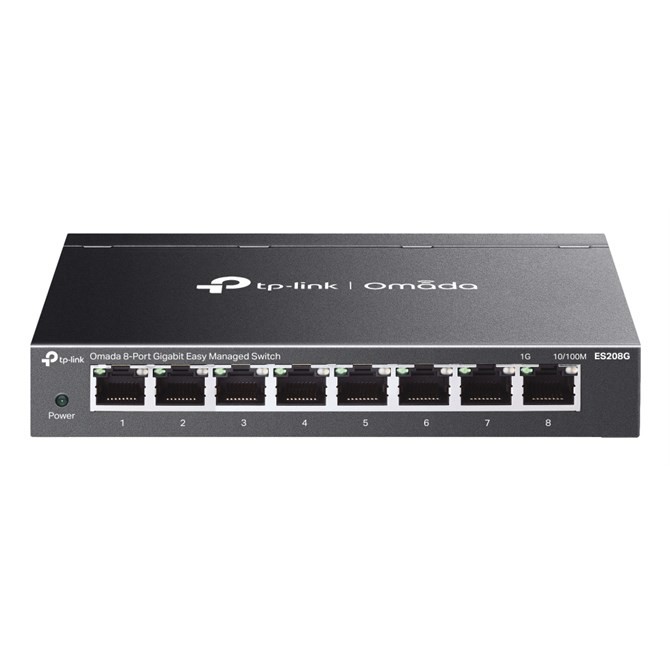 TP-Link Omada ES208G Network Switch Managed L2 Gigabit Ethernet 10/100/1000 Blac