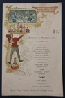 Restaurant menu 1900 liqueur CUSENIER illustrator TAMAGNO Hôtel du Cheval Blanc