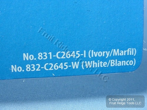 Leviton White 6-Wire Surface Mount Phone Jack Telephone C2645-W - Zdjęcie 5 z 5