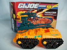 K26i0086 PARALYZER W BOX 100 COMPLETE 1991 GI JOE COBRA VINTAGE HASBRO