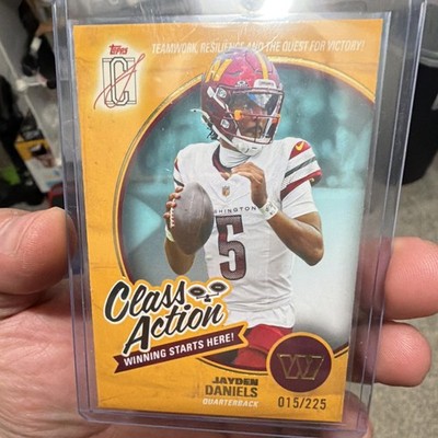 Topps Signature Class Jayden Daniels Commanders Class Action CA-24 015/225