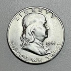 1951-s Franklin Half Dollar 90% Silver