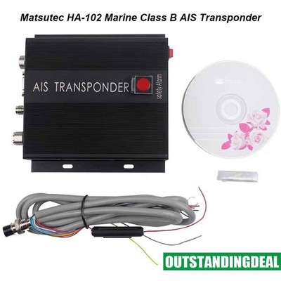 Matsutec HA-102 Marine Class B AIS Transponder AIS Transceiver with 2-Channel #v