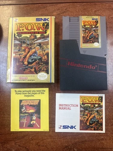 POW Prisoners Of War  With Case & Manual (Sega Genesis, Vintage Video game)