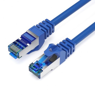 1m CAT 7 Patchkabel Netzwerkkabel Ethernetkabel DSL LAN Kabel  - BLAU