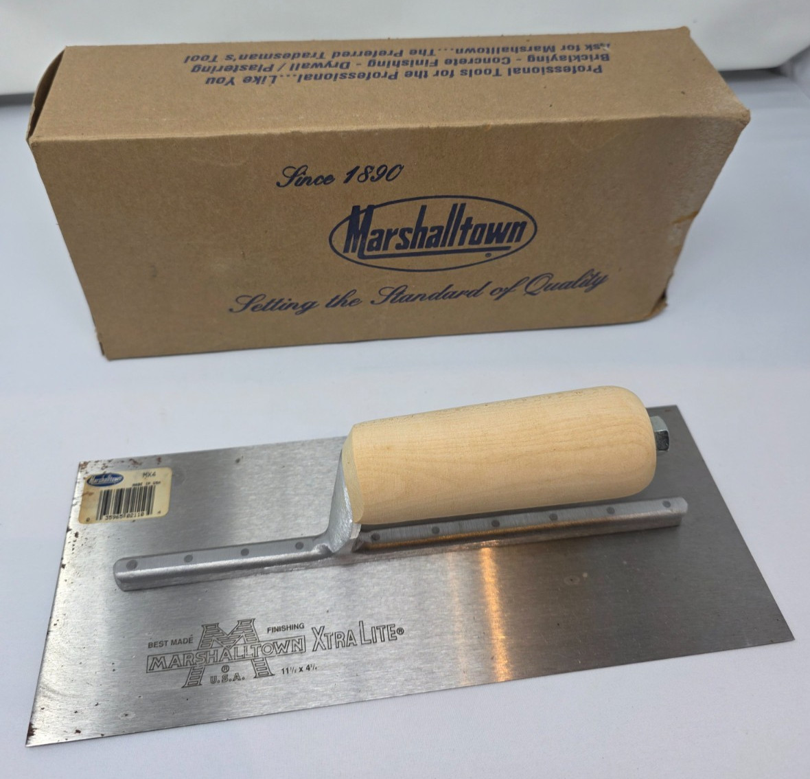 NOS Marshalltown USA MX4 (12110) Carbon Steel Finishing Trowel 11-1/2 x 4-3/4