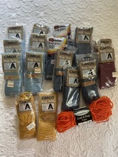 17 Packs Caron Latch Hook Yarn 320 Pc. 2.5" Precut Mixed Color Lot